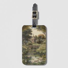 英国の庭の白鳥の植物界 ラゲッジタグ