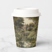 英国の庭の白鳥の植物界 紙コップ (裏面)