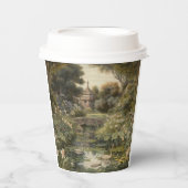 英国の庭の白鳥の植物界 紙コップ (正面)