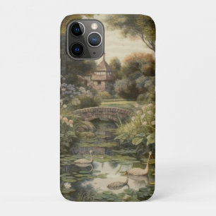 英国の庭の白鳥の植物界 iPhone 11 PROケース