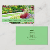 英国の庭の芝生及び造園の名刺 名刺 (正面/裏面)