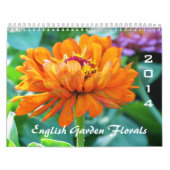 英国の庭の花模様2014のカレンダー カレンダー (カバー)