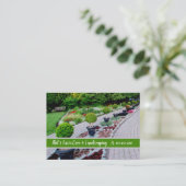 英国の庭の造園の名刺 名刺 (スタンド正面)