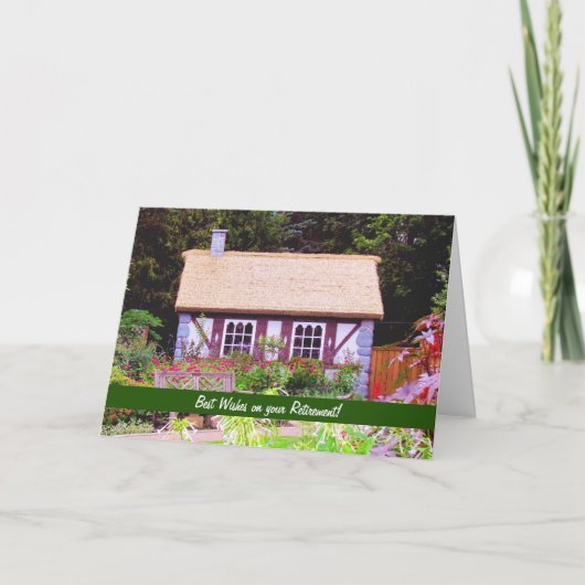 英国の庭園退職証 カード (正面)