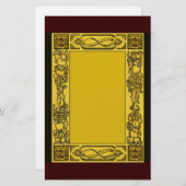 英国の復帰のWoodcarvings刺激を受けたなStatione 便箋 (正面/裏面)