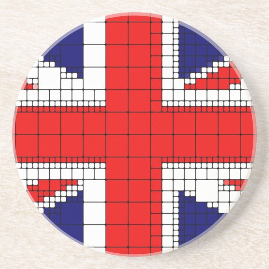 英国の愛国心を持つ英国ジャック国旗 コースター (正面)