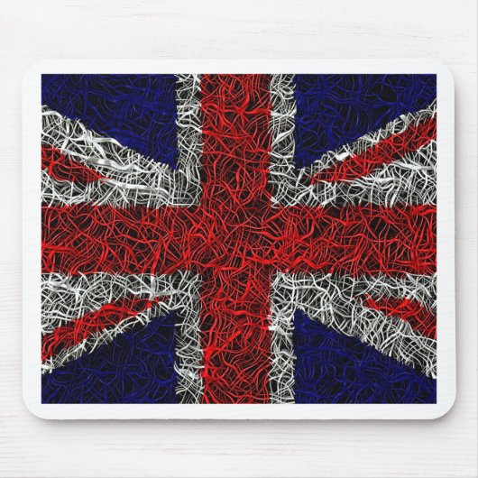 英国の愛国心を持つ英国ジャック国旗 マウスパッド (正面)
