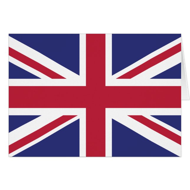 英国の愛国的な旗 (正面横)