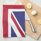 英国の愛国的な旗 キッチンタオル (四つ折り)