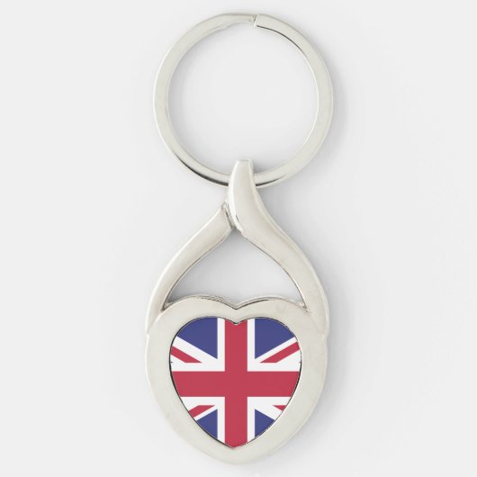英国の愛国的な旗 キーホルダー (正面)