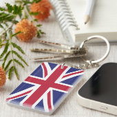 英国の愛国的な旗 キーホルダー (正面右)