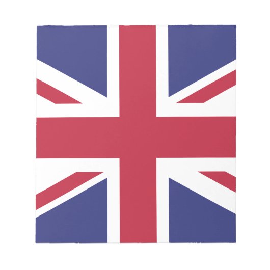 英国の愛国的な旗 ノートパッド (正面)