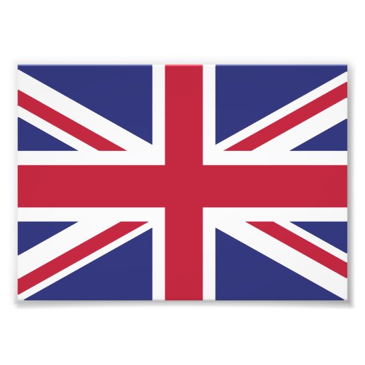 英国の愛国的な旗 フォトプリント            (正面)