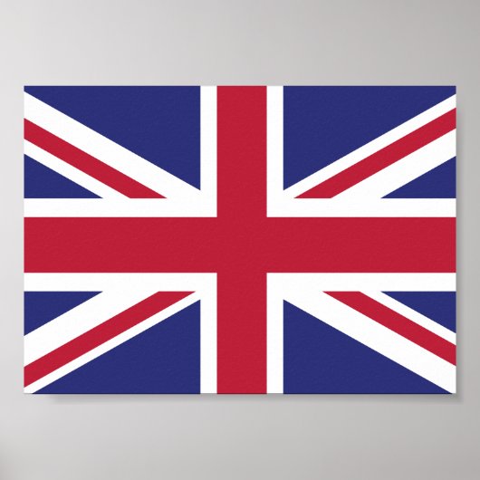 英国の愛国的な旗 ポスター (正面)