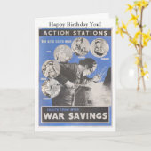 英国の戦時中のポスターの再版。 カード (黄色い花)