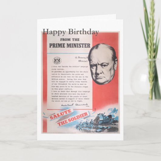 英国の戦時中のポスターの再版。 カード (正面)