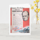 英国の戦時中のポスターの再版。 カード (黄色い花)