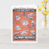 英国の戦時中のポスターの再版。 カード (黄色い花)