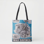 英国の戦時中のポスターの再版。 トートバッグ (正面)