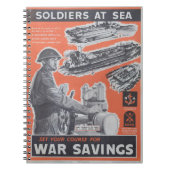 英国の戦時中のポスターの再版。 ノートブック (正面)