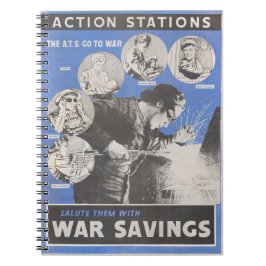 英国の戦時中のポスターの再版。 ノートブック