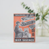 英国の戦時中のポスターの再版。 ポストカード (スタンド正面)