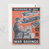 英国の戦時中のポスターの再版。 ポストカード (正面/裏面)