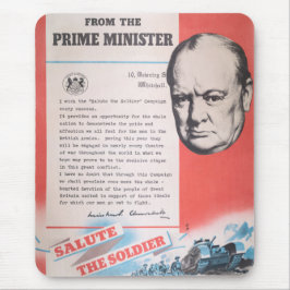 英国の戦時中のポスターの再版。 マウスパッド