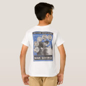 英国の戦時中のポスターの再版。 Tシャツ (裏面フル)