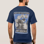 英国の戦時中のポスターの再版。 Tシャツ (裏面)