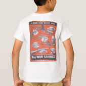 英国の戦時中のポスターの再版。 Tシャツ (裏面)