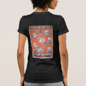 英国の戦時中のポスターの複製 Tシャツ (裏面)
