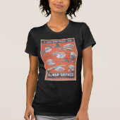英国の戦時中のポスターの複製 Tシャツ (正面)
