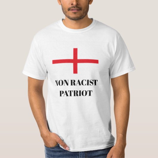英国の抗議パトリオットティー Tシャツ (正面)