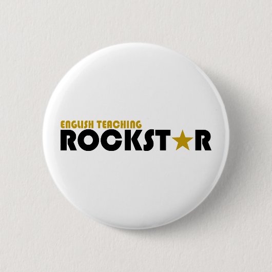 英国の教授ロックスター 缶バッジ (正面)