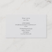 英国の旅行休暇の宛先プランナー 名刺 (裏面)