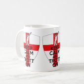 英国の旗のコオロギ コーヒーマグカップ (正面左)