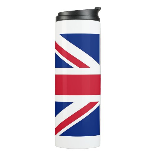 英国の旗を持つ熱タンブラ統一されたー タンブラー (回転左)