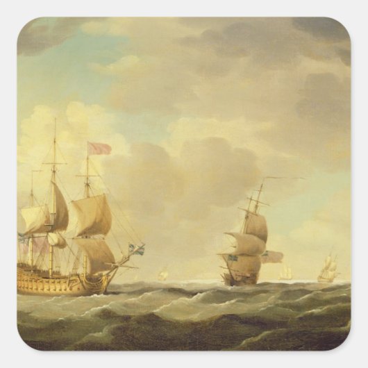 英国の旗艦が簡単で出帆する スクエアシール (正面)