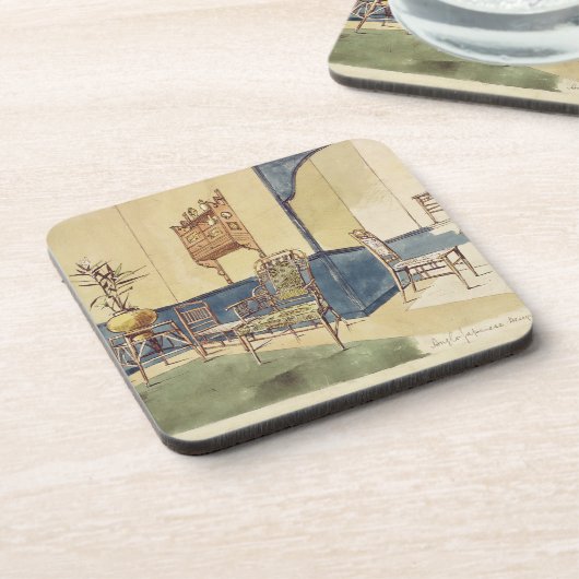 英国の日本様式の家具はエドワードWによって設計します コースター (左側)