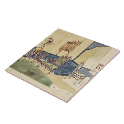 英国の日本様式の家具はエドワードWによって設計します タイル (側面)