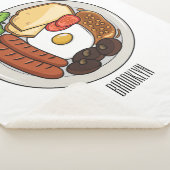 英国の朝食の漫画イラストレーション シェルパブランケット (3/4)