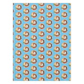 英国の朝食の漫画イラストレーション テーブルクロス (正面)