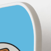 英国の朝食の漫画イラストレーション ピックルボールラケット (左詳細)