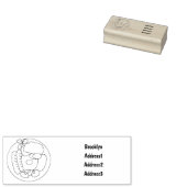 英国の朝食の漫画イラストレーション ラバースタンプ (押印)