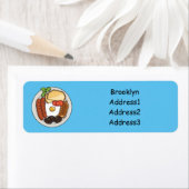 英国の朝食の漫画イラストレーション ラベル (インサイチュ)