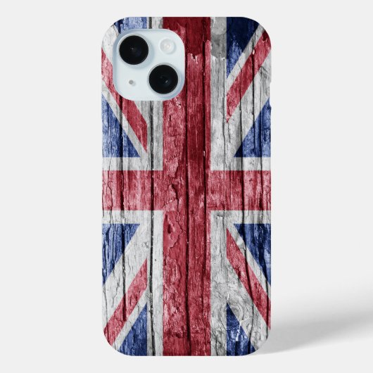英国の木製の旗 Case-Mate iPhoneケース (裏面)