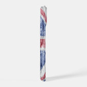 英国の木製の旗 iPhone 15ケース (右側面)