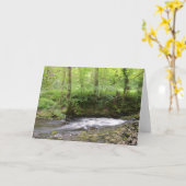 英国の森林流れ カード (黄色い花)