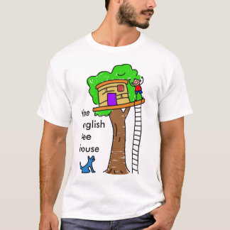 英国の樹上の家メンズ Tシャツ